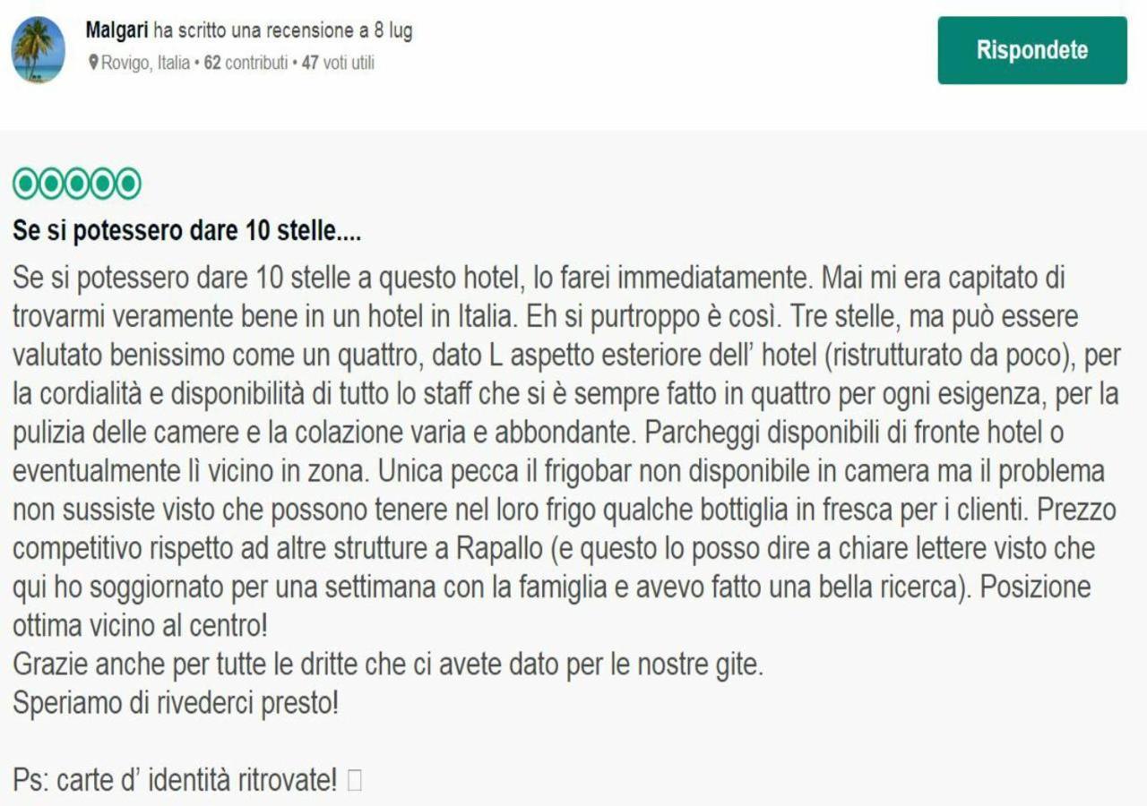 Hotel Il Gatto Rapallo Ngoại thất bức ảnh